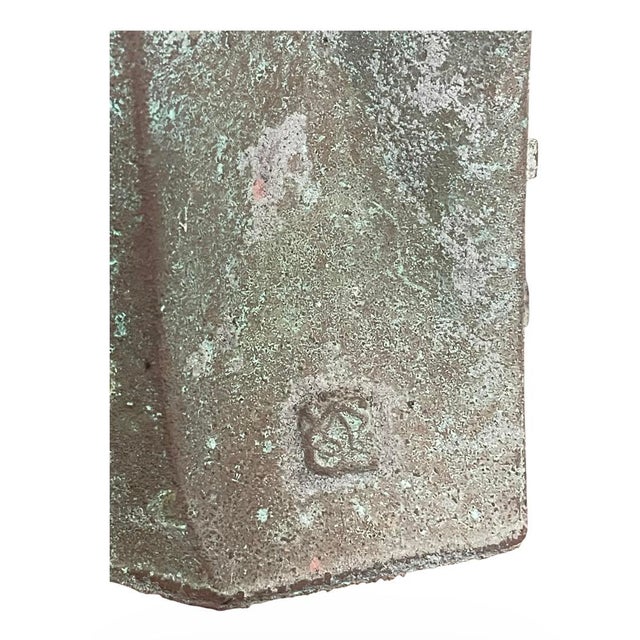 Paolo Soleri - Cosanti Brutalist Large Bronze Wind Bell With Cast Spine Linkage c.1960 - 1969 For Sale - Image 11 of 16