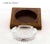 Ref. # Eloi 1960 Photo 458 Description : One of a Kind Crystal & Inlay Wood Cigar Ash Tray Pattern : Marquetry, made by...