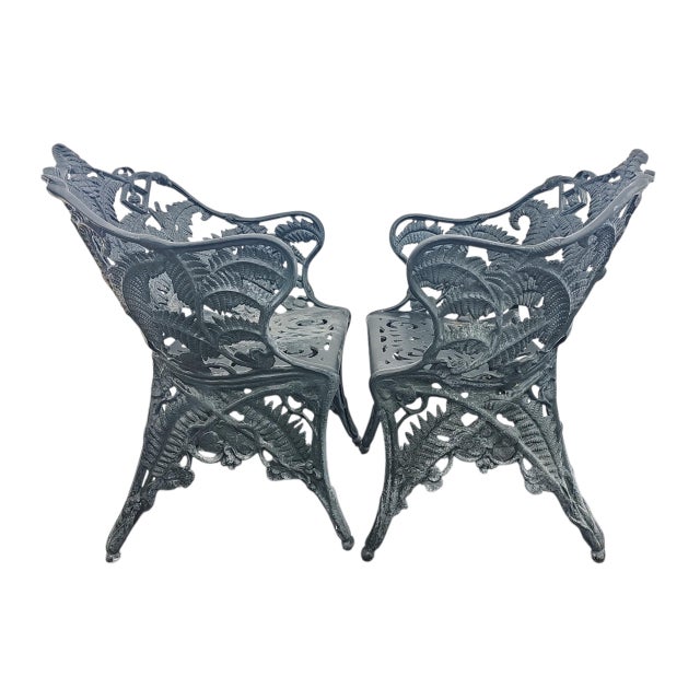 1980s 1980s The Smithsonian Institution Pair of Garden Chairs by Brown Jordan For Sale - Image 5 of 12