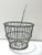 1920s Antique Zinc Wire Egg Gathering Basket With Handle For Sale In Louisville - Image 6 of 8