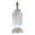 Vintage Lucite Gem Edge Faceted Table Lamp With Starburst Etching For Sale
