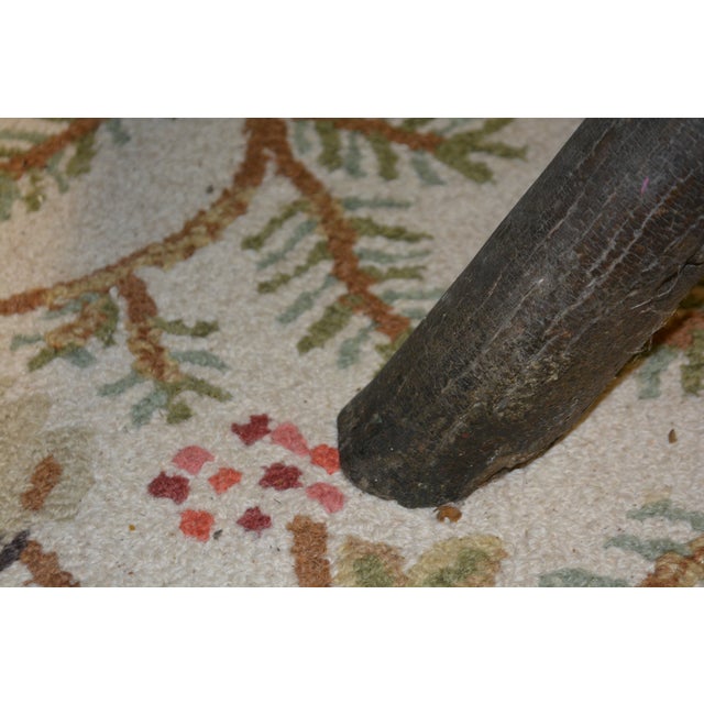 Wood 1980s Rustic Old Hickory Indiana Oak Wood / Log Bench Dining Seat For Sale - Image 7 of 16