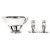 Silver Sterling Silver Footed Center Piece Bowl / Two Candlesticks - Set of 3 For Sale - Image 8 of 8