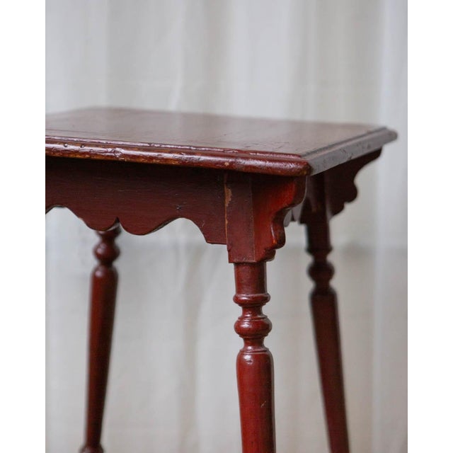 Antique Painted Oak Side Table For Sale - Image 12 of 15