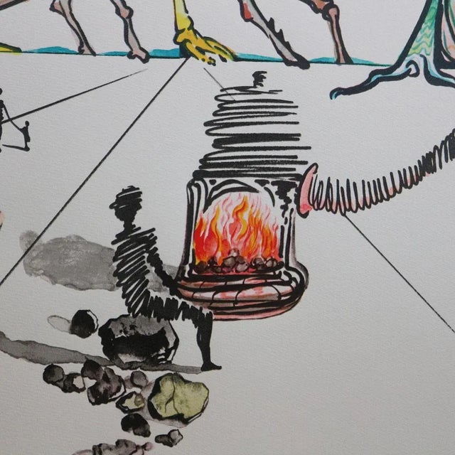 Salvador Dali for Kohle Morgen, Coal Tomorrow, Lithograph For Sale - Image 10 of 11