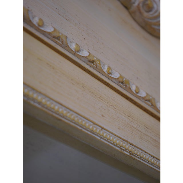 Pair French Style Gold Wash Corner China Cabinets For Sale - Image 13 of 18