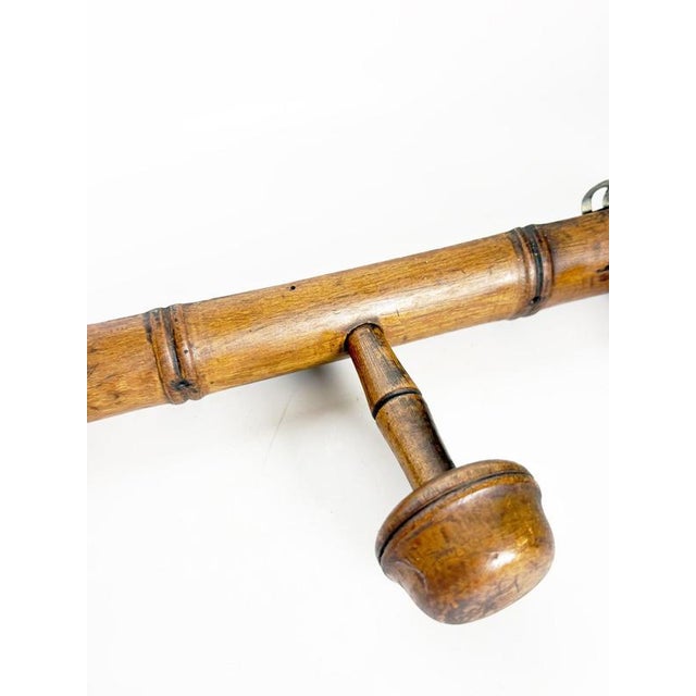 Vintage Wooden Coat Rack, France, 1940s For Sale - Image 4 of 12