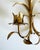 Metal 1960s Gilded Toleware Candle Sconces - A Pair For Sale - Image 7 of 13