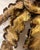 Vintage Banci Firenze Style Hand-Gilt Oak Leaf Pendant Light For Sale - Image 11 of 12