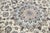 Ivory 8x12 Vintage Rug – Hand-Knotted Wool Medallion Area Rug (Ivory & Blue) For Sale - Image 8 of 8