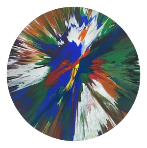Damien Hirst, Disc, 2009, Acrylic on Paper