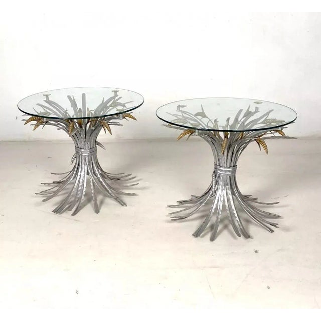 Metal Wheat Sheaf Coffee Table, 1960s, Set of 2 For Sale - Image 7 of 7