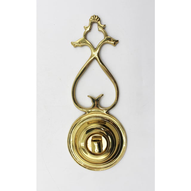 1970s Circa 1970s Pair of Single Light Brass Wall Sconces by Virginia Metalcrafters For Sale - Image 5 of 9