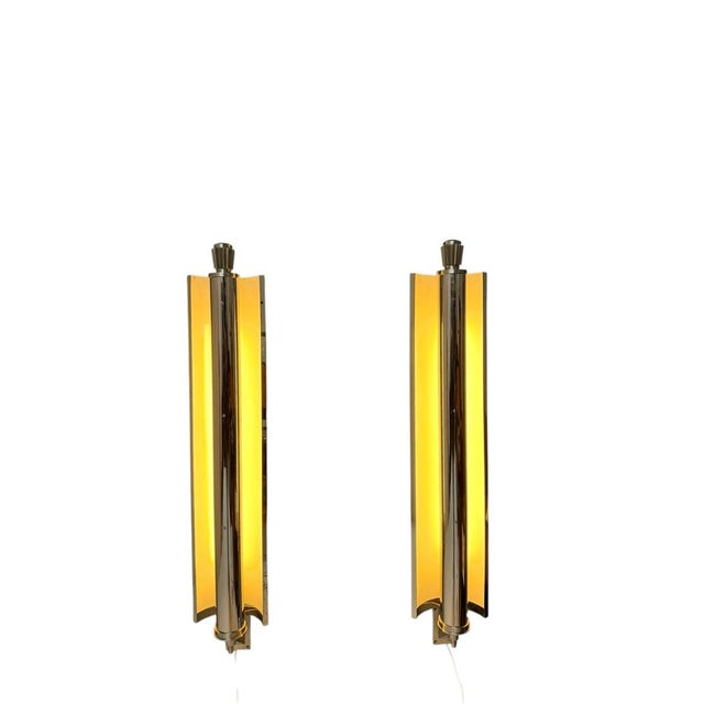 Large Vintage Art Deco French Wall Lights, 1930s, Set of 2 For Sale - Image 13 of 18