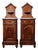 Antique Bedside Tables with Marble Backsplashes and Bases, Late 19th Century, Set of 2 For Sale