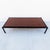One of One 1960s California Modern Oak & Steel Floating Top Coffee Table For Sale In Los Angeles - Image 6 of 12
