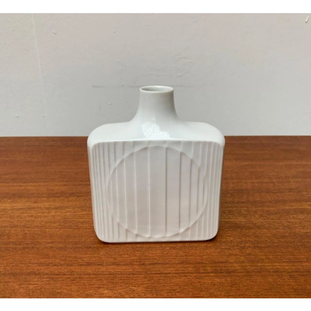 Vintage German Minimalist Porcelain Vase from Fürstenberg For Sale - Image 5 of 18