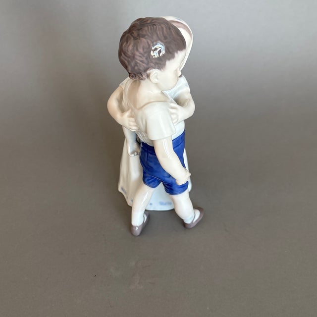 1950s Bing and Grondahl “Love Refused” Girl Kissing Boy For Sale - Image 10 of 12