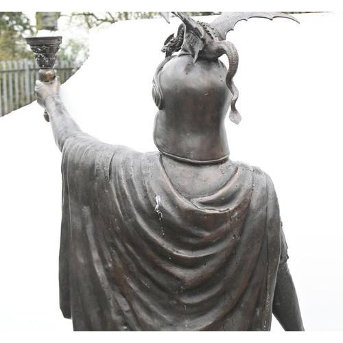 Bronze Roman Gladiator Statue Lamps, Set of 2 For Sale - Image 11 of 18