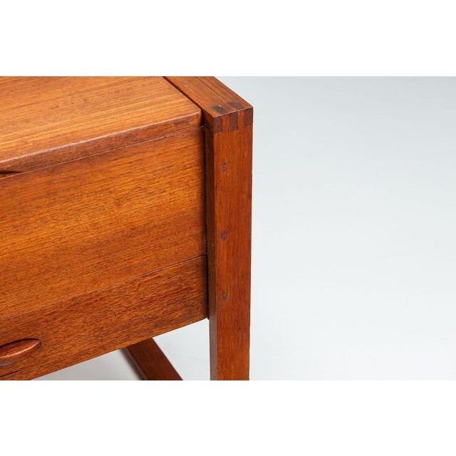 Scandinavian Modern Storage Cabinet in Teak with Sled Base Denmark 1960 For Sale - Image 13 of 16