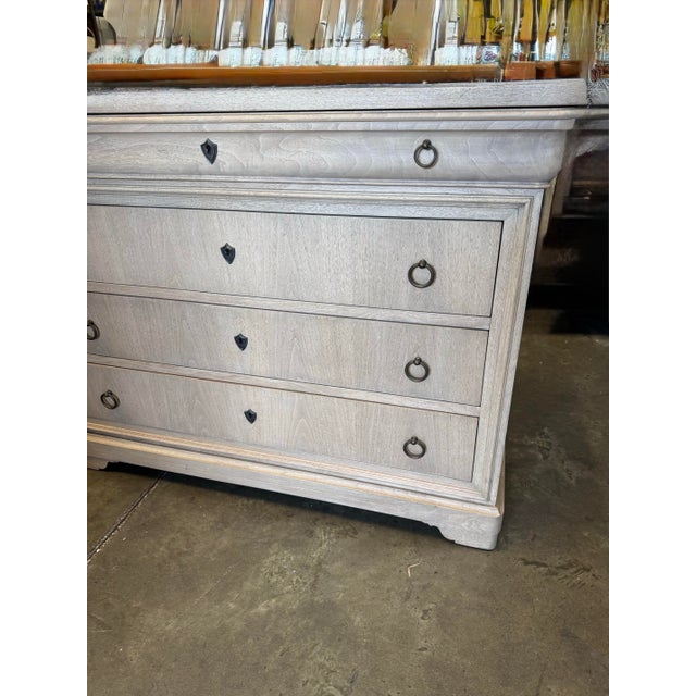 Contemporary Entropy Louis Phillipe Drawer Chest in Bleached Walnut by Jonathan Charles For Sale - Image 3 of 7