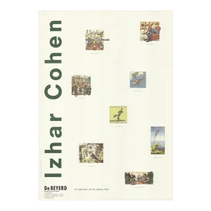1992 Izhar Cohen 'De Beyerd' Contemporary Green,White Offset Lithograph