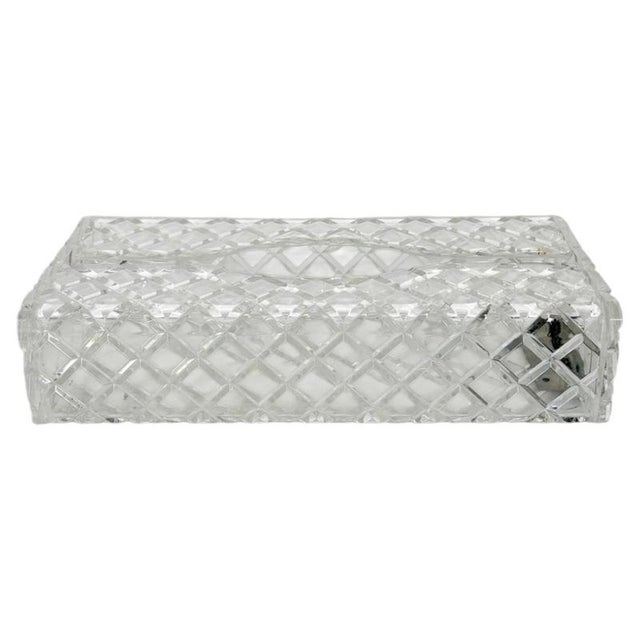 Vintage Acrylic Glass Tissue Holder, France, 1970 For Sale - Image 12 of 12