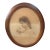 Antique Edwardian Oval Frame With Zula Kenyon Portrait Print For Sale