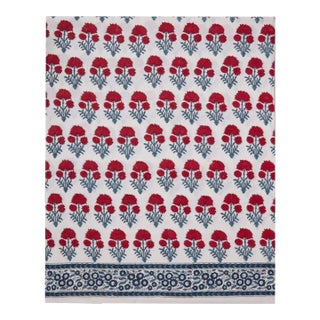 Hana Twin Red/Teal Fitted Sheet For Sale