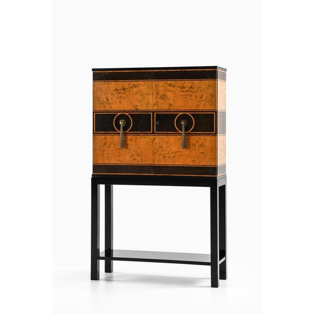 1930s Cabinet in Birch and Lacquer by Otto Schulz, 1930s For Sale - Image 5 of 11