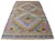 Textile 1960s Hand Woven Braided Jajim Kilim Area Rug - 5'7" X 9'8" For Sale - Image 7 of 11
