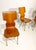 Curved Wooden Chairs with Brass Legs, 1970, Set of 4 For Sale - Image 16 of 18