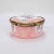 English Antique Round 18th Century English Battersea Bilston Pink Enamel Table Snuff Box For Sale - Image 3 of 11