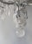 Silver Late 20th Century. Large Silver Leaf Wrought Iron & Rock Crystal 6-Light Chandelier For Sale - Image 8 of 8