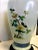 Wood Vintage Chinoiserie Hand Painted Vase With Asian Floral Designs Table Lamp For Sale - Image 7 of 10