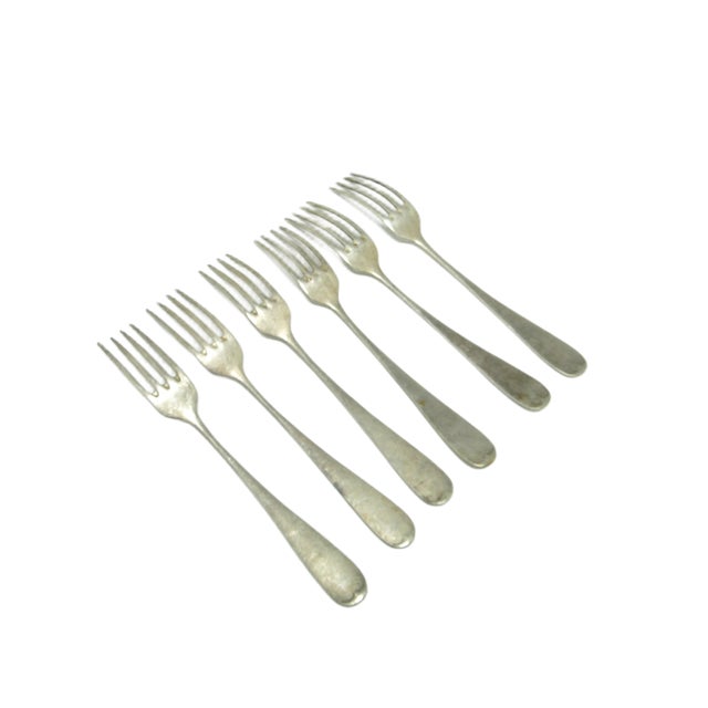 Art Deco Forks from Hefra, Poland, 1960s, Set of 7 For Sale - Image 9 of 13