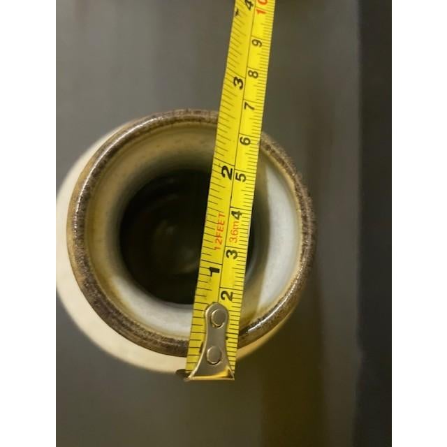 1960s Mid-Century Modern Alvino Bagni for Raymor Earthtone Drip Glaze Ceramic Vase - 10 For Sale - Image 15 of 17
