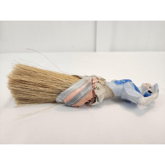 Brown 2 Antique Lady's Clothes Brush Dolls Late 19th Century For Sale - Image 8 of 8