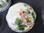 Set of 4 vintage colorful, Italian Bassano, hand painted ceramic wall hanging molds. Each with a different floral design....