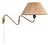 Danish Modern, Articulating Wall Light or Sconce, Patinated Brass, Denmark, 1950s For Sale