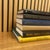 Contemporary Set of 6 Curated Literary Book Stack in Black, Navy & Golden Yellow Tones For Sale - Image 3 of 8