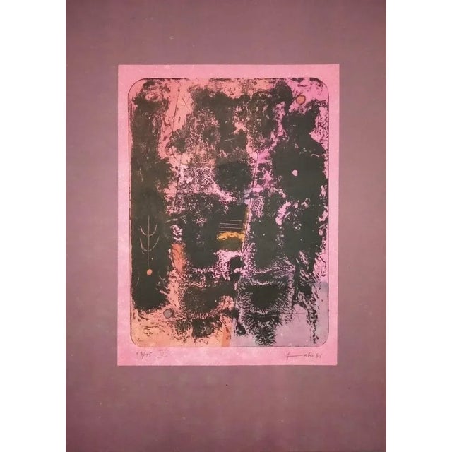 Will Faber, Untitled, 1965, Lithograph, in Flawless conditions. Designed 1960 to 1969 This piece has an attribution mark,...