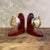 This pair of bookends from the 1980s is a refined example of vintage desk accessories. Characterized by a classic and...