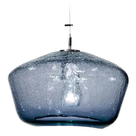 Galaxy Pendant Light from the Boa Lantern Collection in Steel Blue For Sale