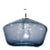 Galaxy Pendant Light from the Boa Lantern Collection in Steel Blue For Sale