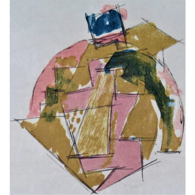 Artist: Jacques Villon Title: Tete Year : 1958 Medium: Color lithograph Edition: Numbered 8/15 in pencil by the artist...