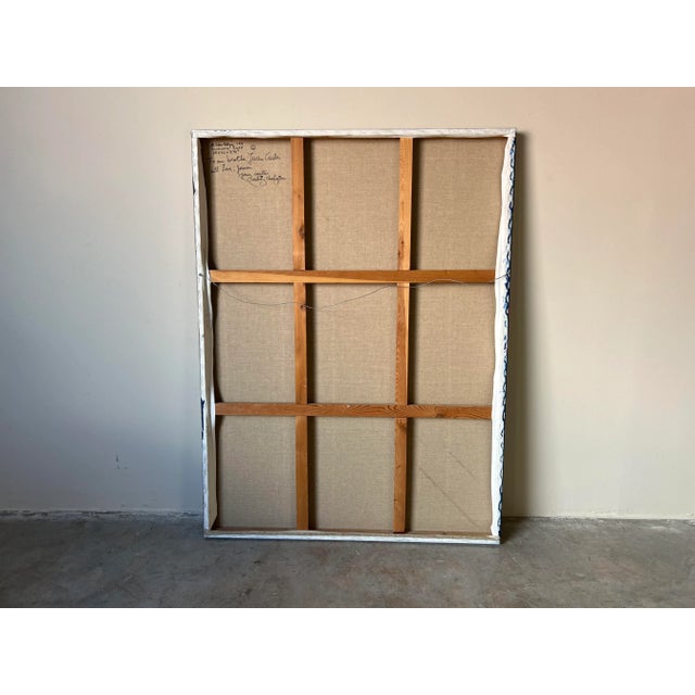 90's B. Chen Killigan " Emergetic Power " Expressionist Abstract Painting For Sale - Image 10 of 12