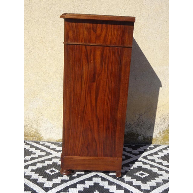 Antique Louis Philippe Bedside Table with False Drawers For Sale - Image 15 of 17