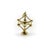 Modern Vintage 14k Gold Atomium Molecule Charm For Sale - Image 3 of 9