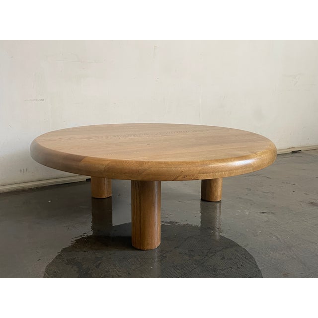 1970s French Solid Oak Coffee Table, 1970s For Sale - Image 5 of 9